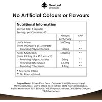 New Leaf Lions Mane & Reishi Capsules